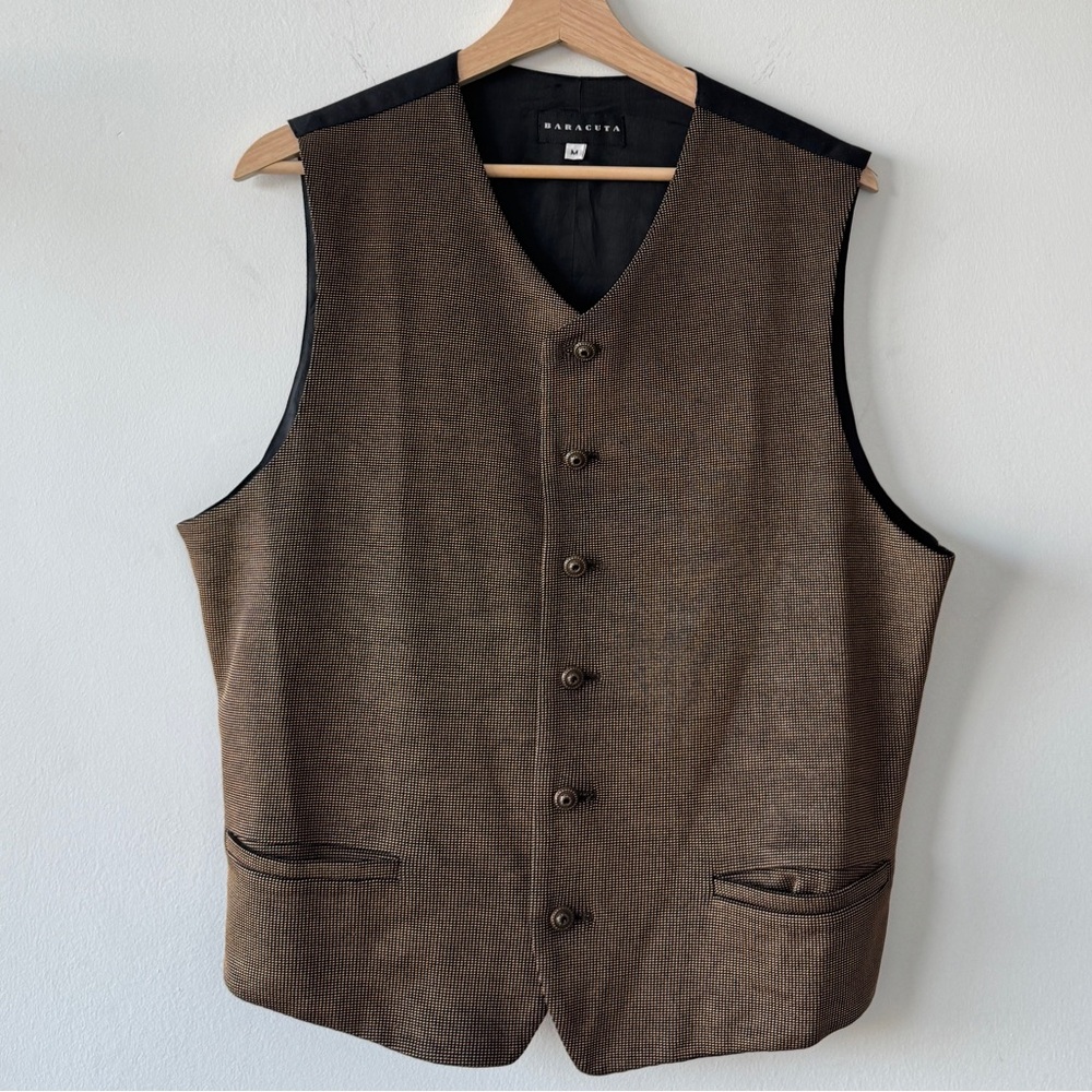 Vintage Baracuta Men’s Brown Vest - Medium